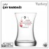 Lav Baskılı Çay Bardağı